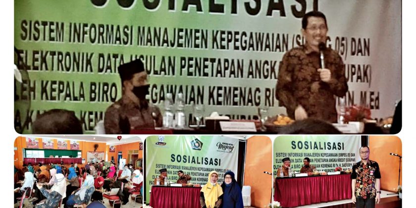 Bimtek SIMPEG Versi 5 dan e-DUPAK, Eks- Karesidenan Banyumas oleh Kepala Biro Kepegawaian Sekretariat Jenderal Kementerian Agama RI Berjalan Lancar