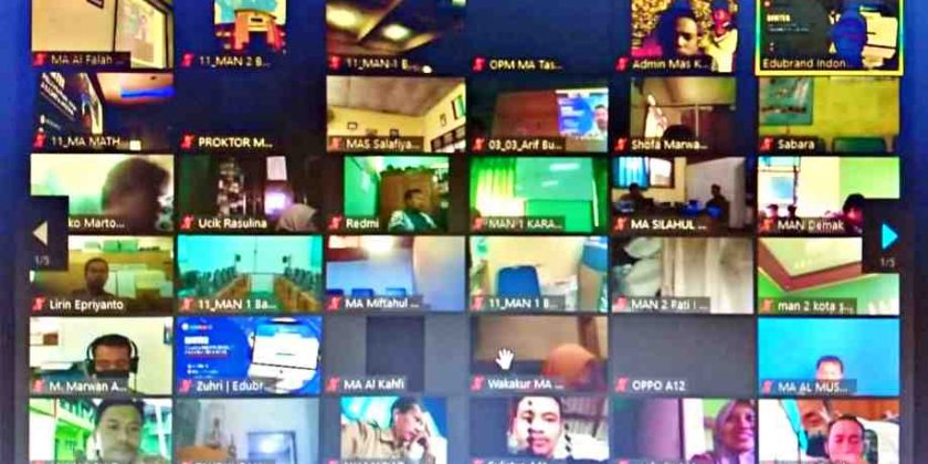 Bimtek Virtual Persiapan Try Out Asesmen Kompetensi Minimum (AKM) Kelas XI MAN 2 Banyumas Tahun Pelajaran 2020/2021