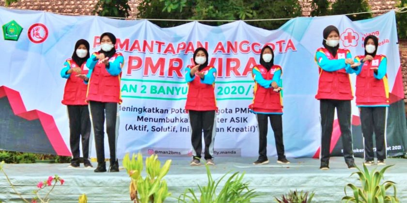 Kegiatan Pemantapan Anggota PMR Wira MAN 2 Banyumas Tahun 2021 dilaksanakan dengan ASIK