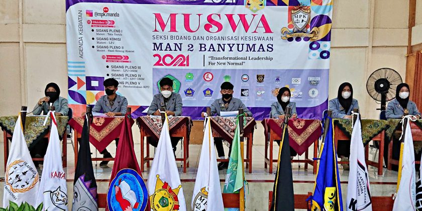 MUSYAWARAH ANGGOTA (MUSWA) SEKBID DAN ORGANISASI KESISWAAN MAN 2 BANYUMAS TAHUN 2021