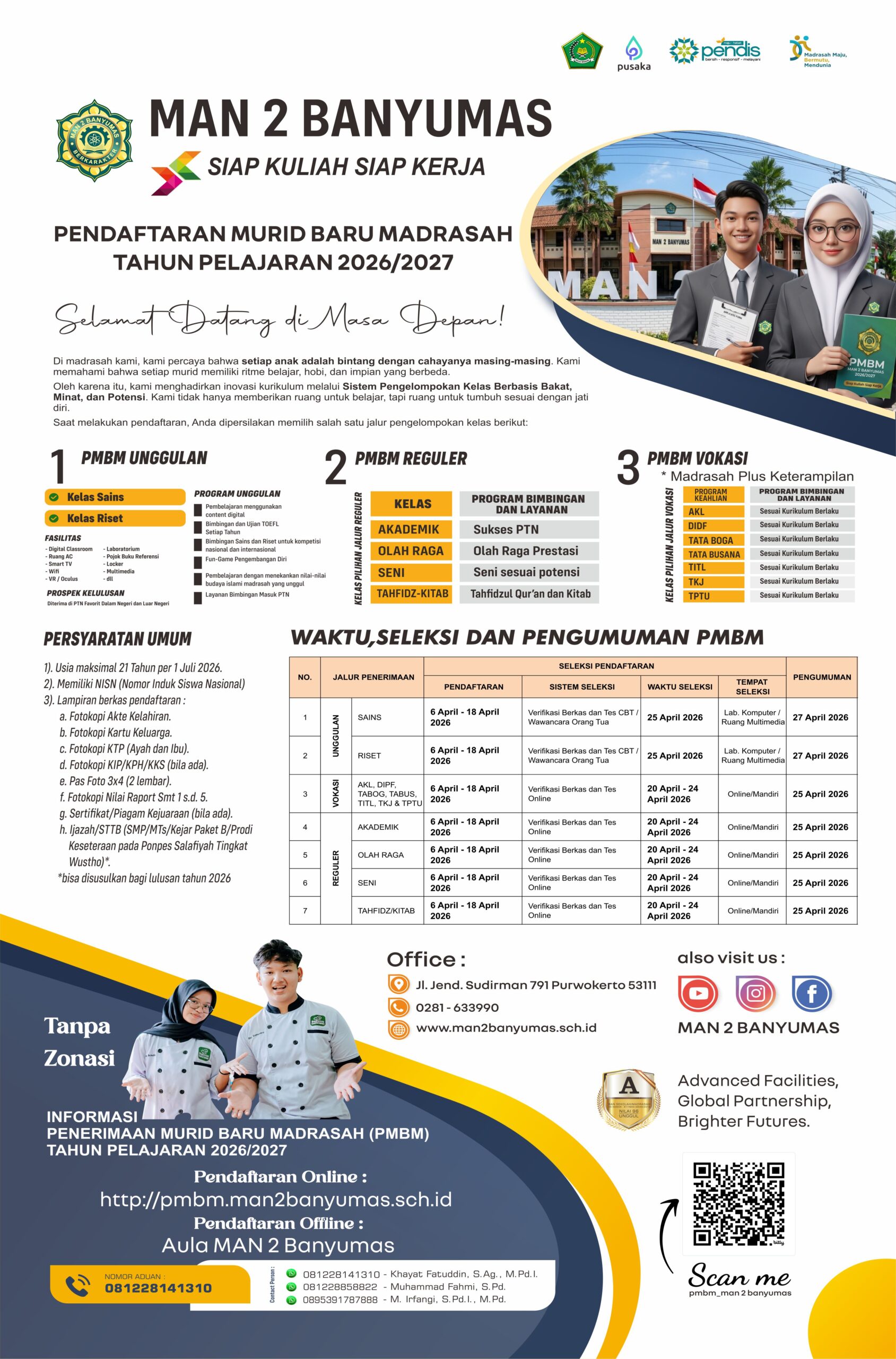 Buka PMBM Tahun Pelajaran 2026/2027, MAN 2 Banyumas Siap Cetak Generasi Unggul dan Berkarakter