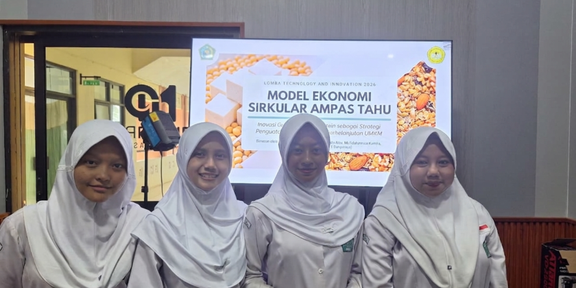 Dari Limbah Jadi Juara! Tim Riset MAN 2 Banyumas Sabet Juara 1 Technova 2026 Lewat Inovasi Granola Protein Berbahan Ampas Tahu